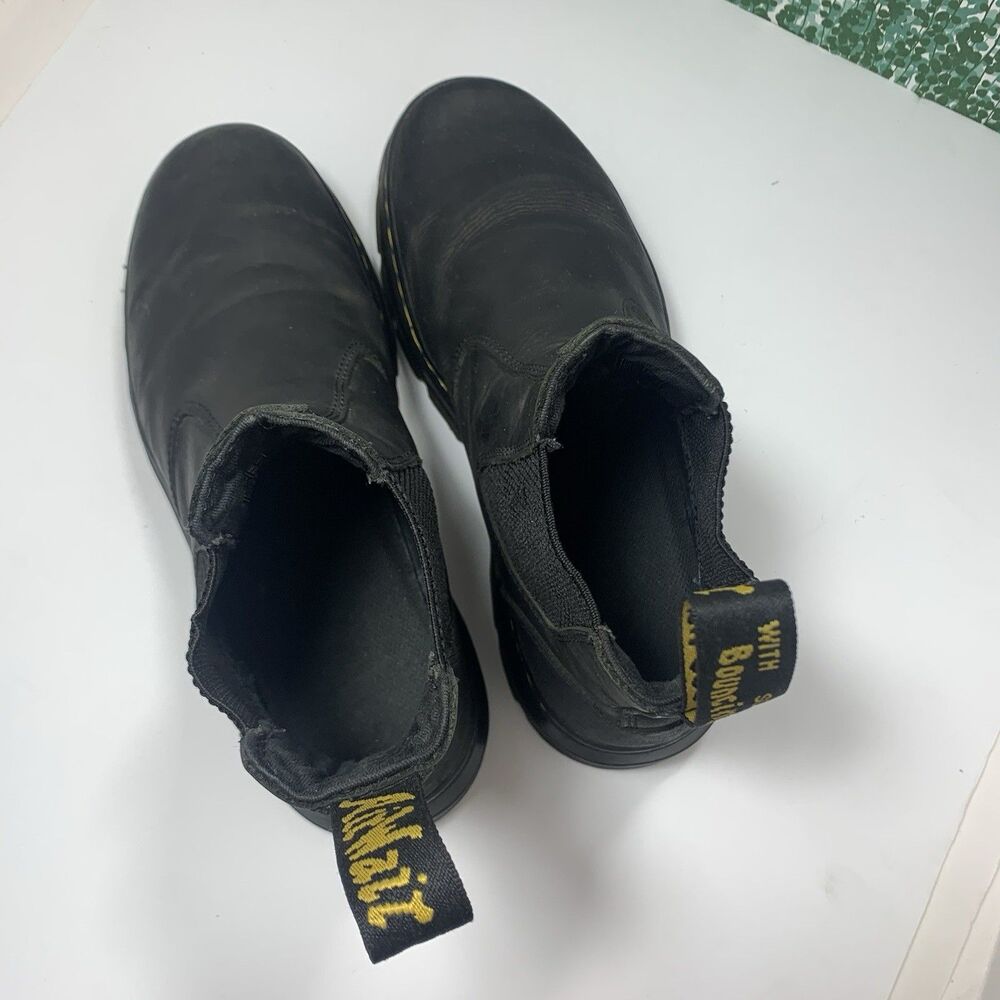 Dr. Marten’s Black Leather Pull-On Chelsea Mens Boots Size 9 US Or 42 EU - Picture 11 of 14